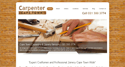 Desktop Screenshot of carpentercapetown.com