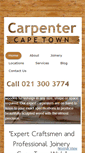 Mobile Screenshot of carpentercapetown.com